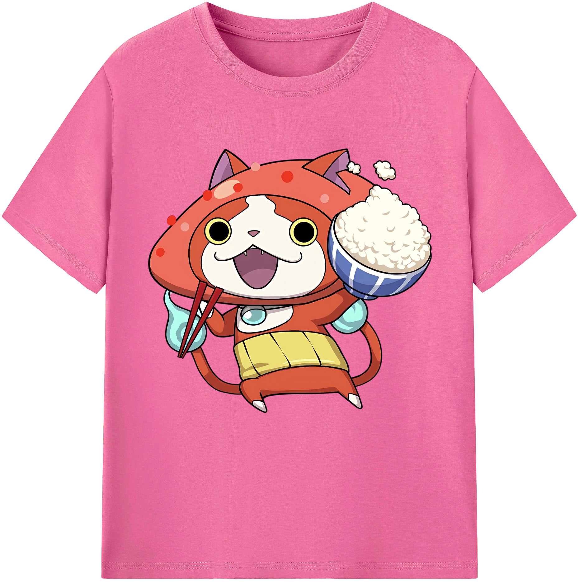 （画像用） 妖怪ウォッチ Yo-kai Watch レディースカジュアルプリントTシャツ（綿100％）